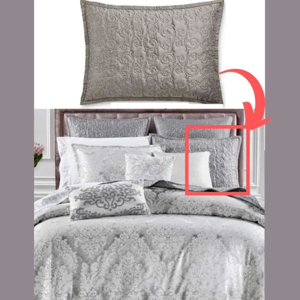 NIB [ 1 Standard ] Quilt Sham for Hotel Collection Classic‎ Embossed Jacquard